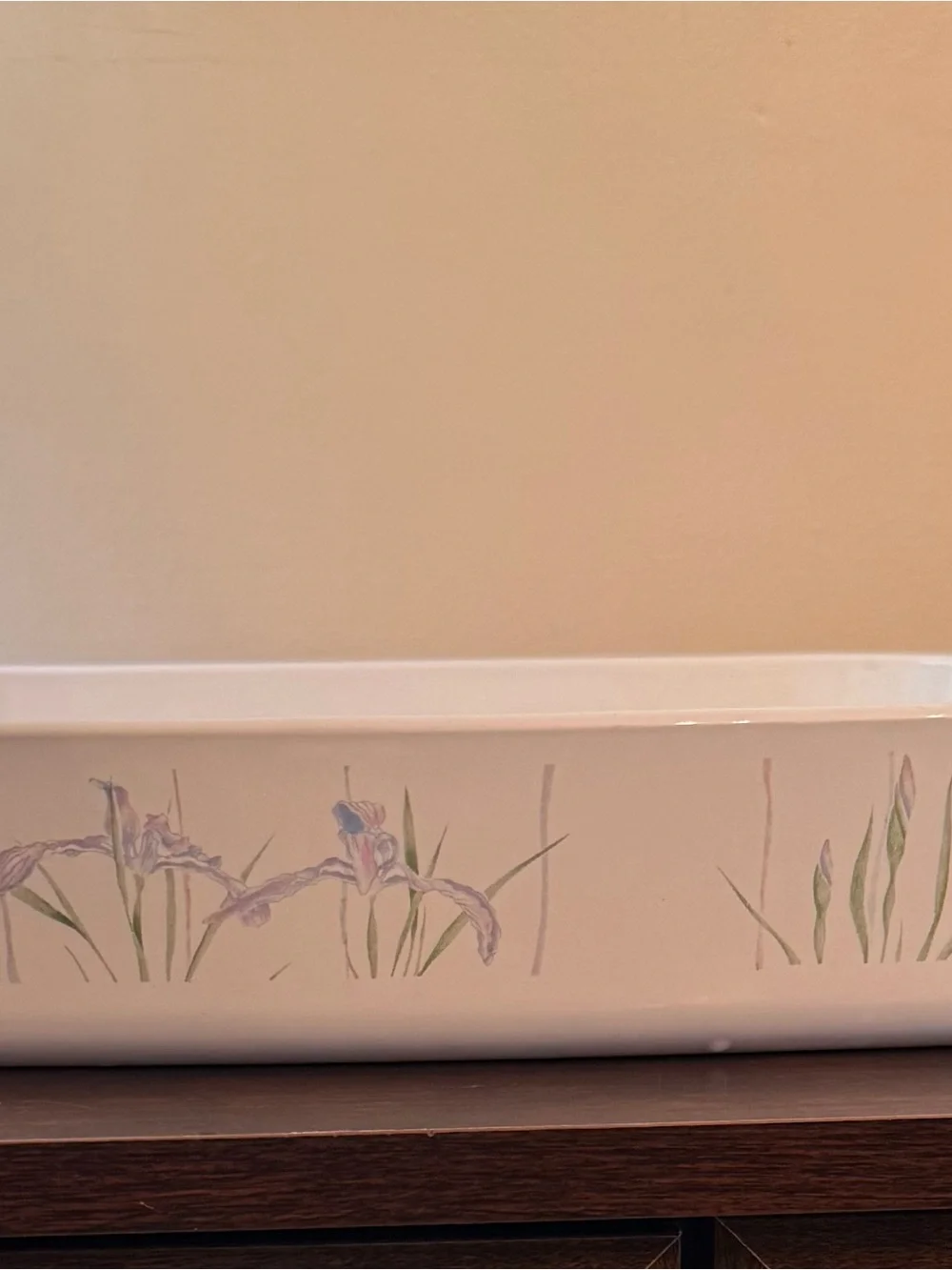 Corningware in shadow Iris pattern lasagna pan